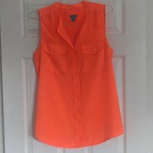 J.Crew Bright Coral Tank